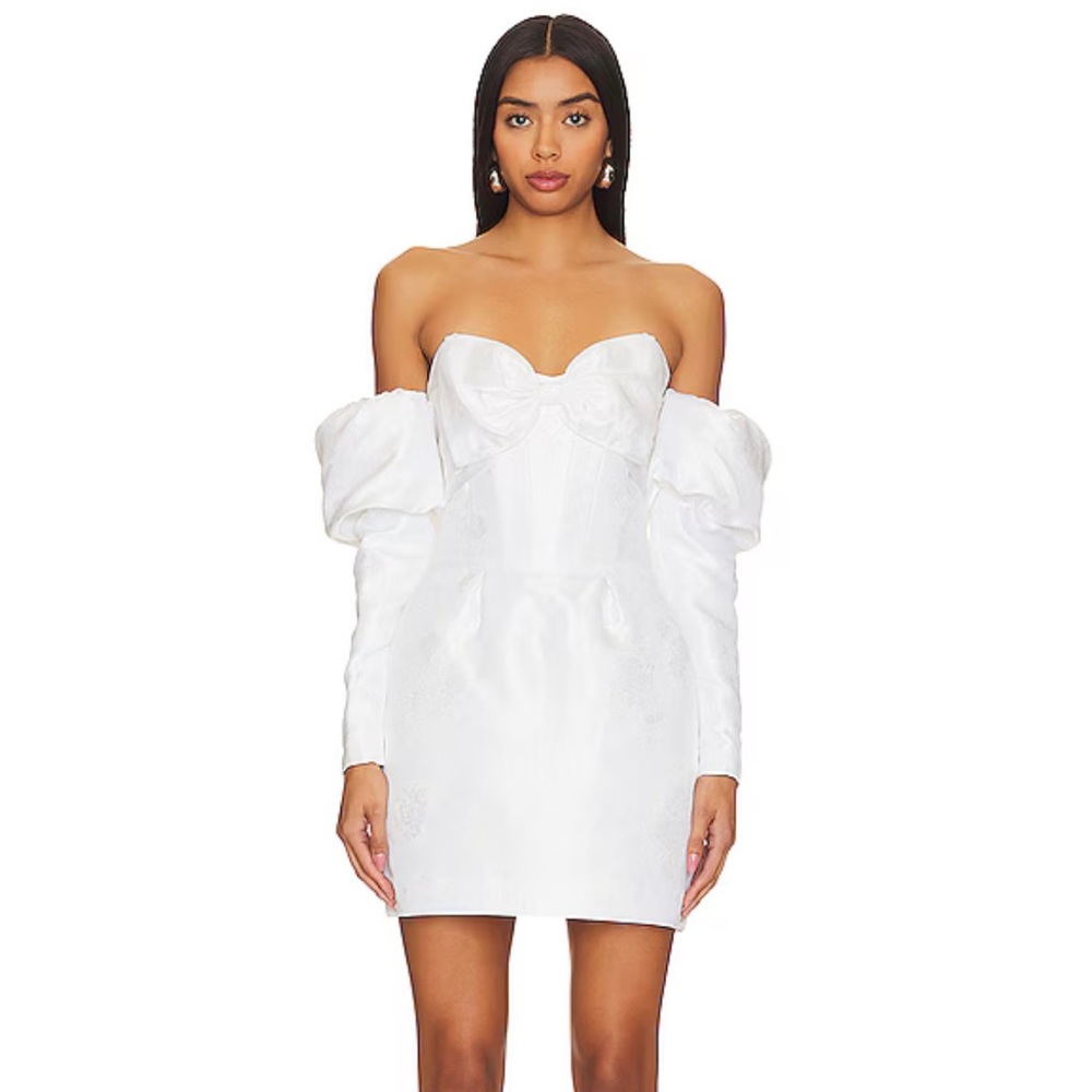V Champman Bethany cream corset dress